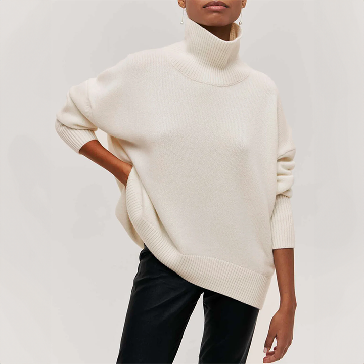 Amelia – Gestrickter Rollkragenpullover