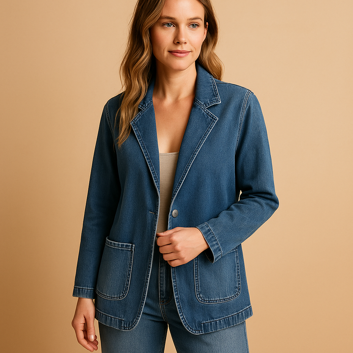 Rive | Taillierter Denim-Blazer für Damen