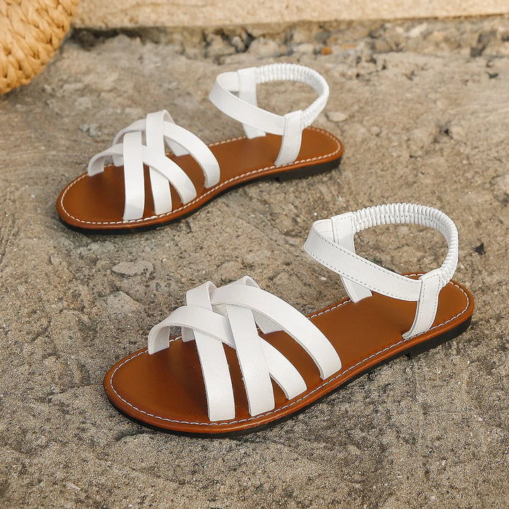 Alina | Flache Riemchensandalen für Damen – Bequem, Elegant & Sommerlich