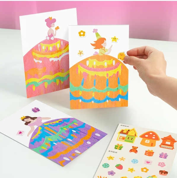 DIY Regenbogen-Kratzmalerei