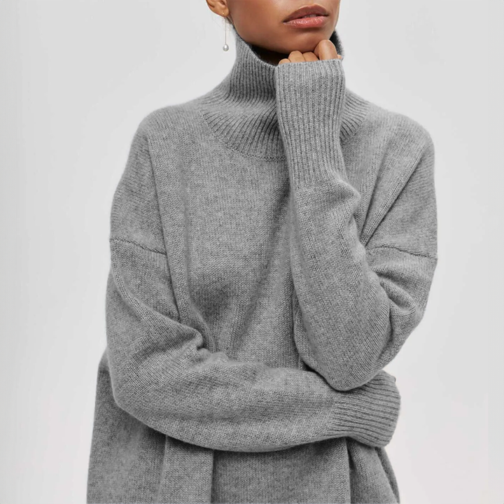 Amelia – Gestrickter Rollkragenpullover