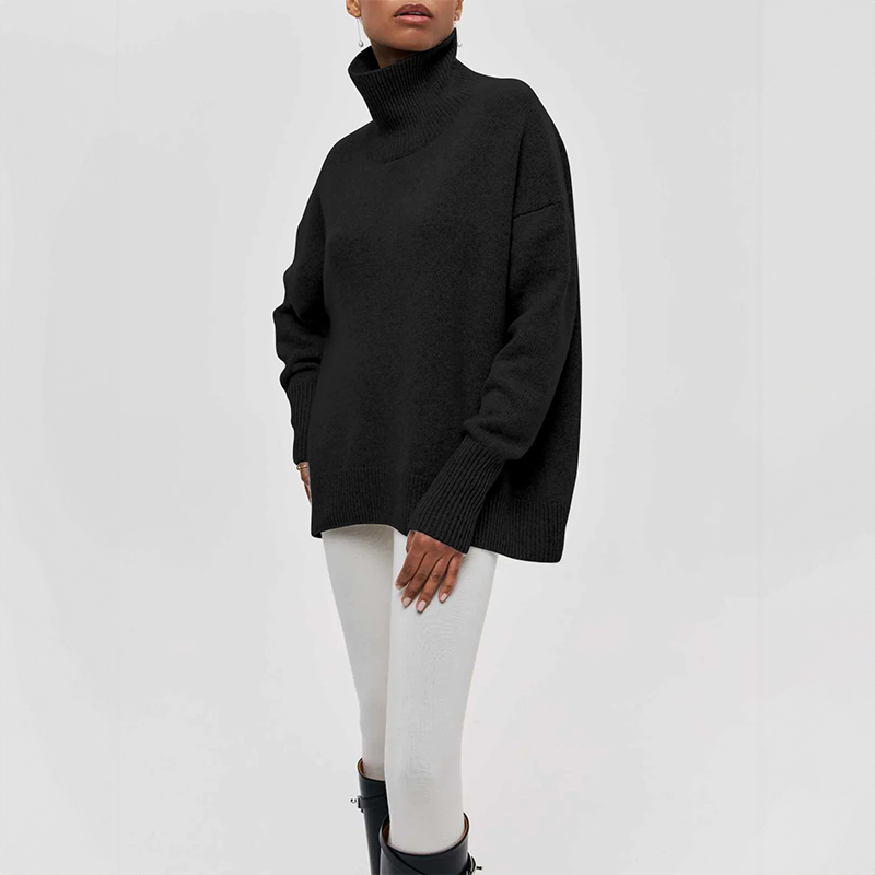 Amelia – Gestrickter Rollkragenpullover