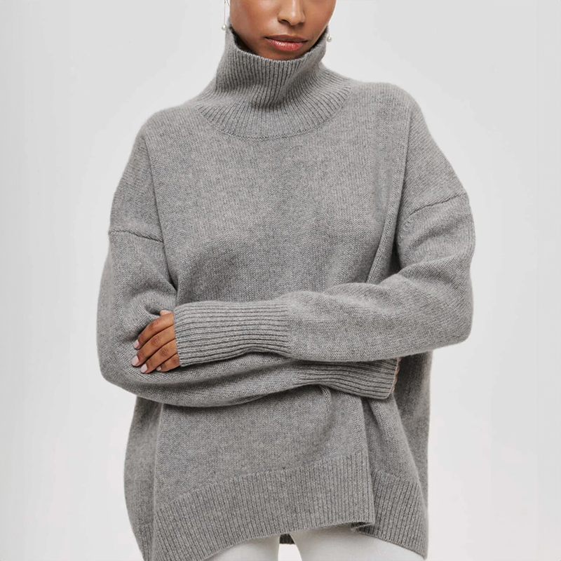 Amelia – Gestrickter Rollkragenpullover
