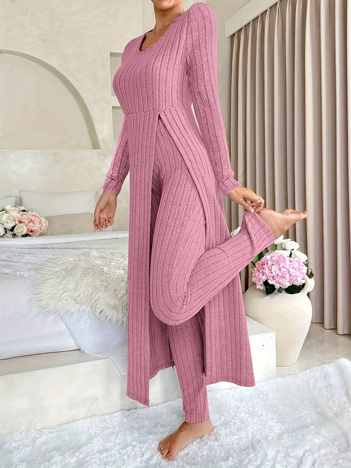 Aldea - Gemütliches Zwei-Teile Ribbed Lounge Set