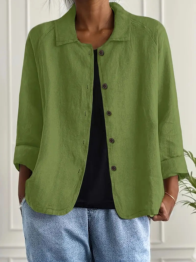 Marilla – Klassischer leichter Hemd-Cardigan