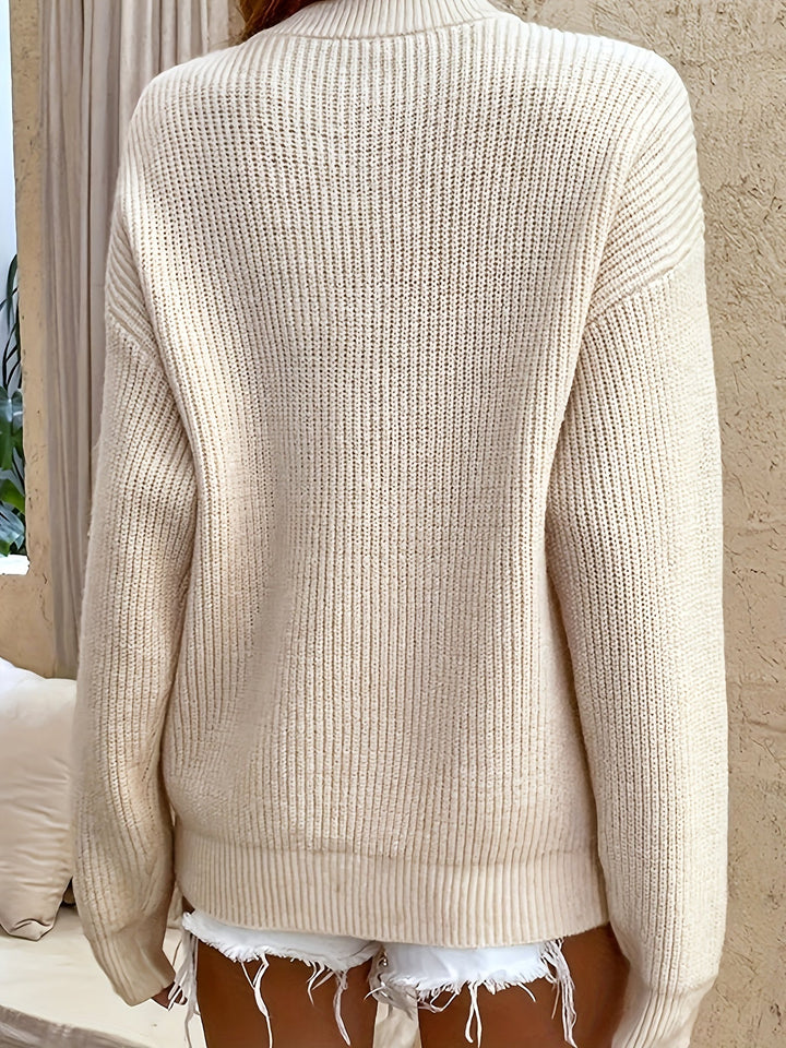 Johanne | Kuscheliger Pullover mit Knopfdetails