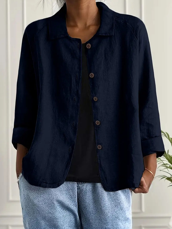 Marilla – Klassischer leichter Hemd-Cardigan
