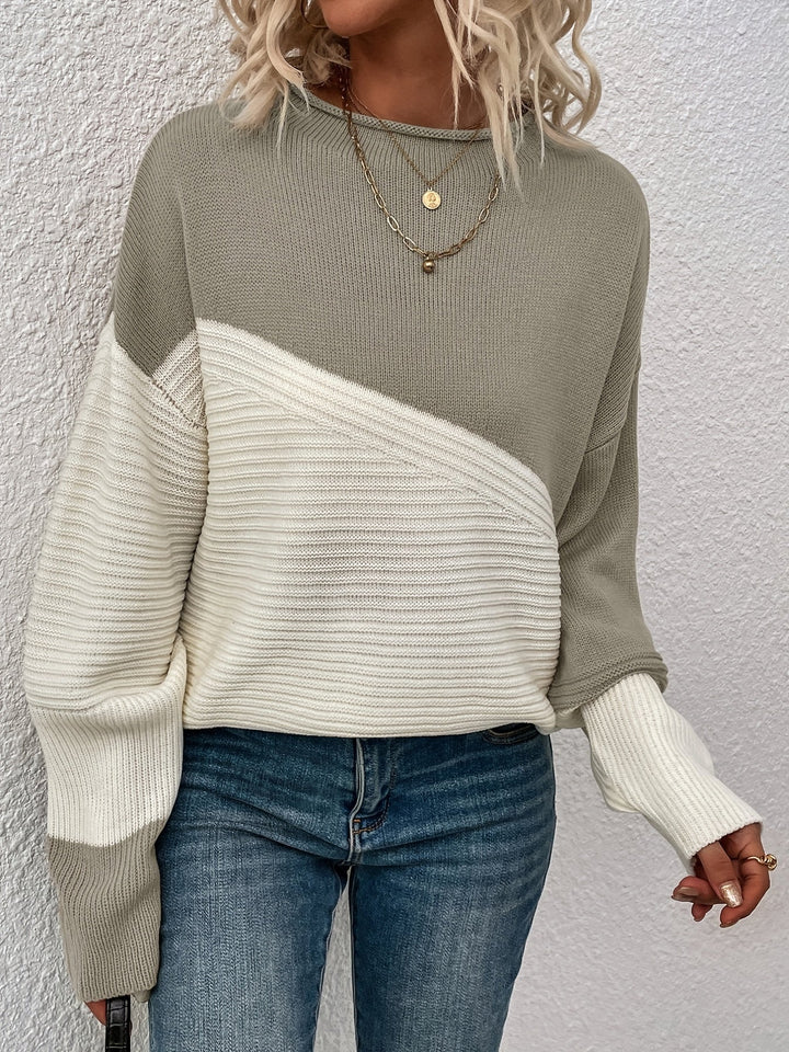 Zelda - Eleganter Color Block Pullover