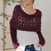 Reinhilde –  Doppelten Ärmeln Shawl Schal