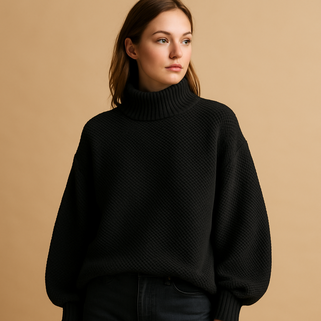 Gestrickter Rollkragenpullover für Damen mit zeitlosem Design | Renée