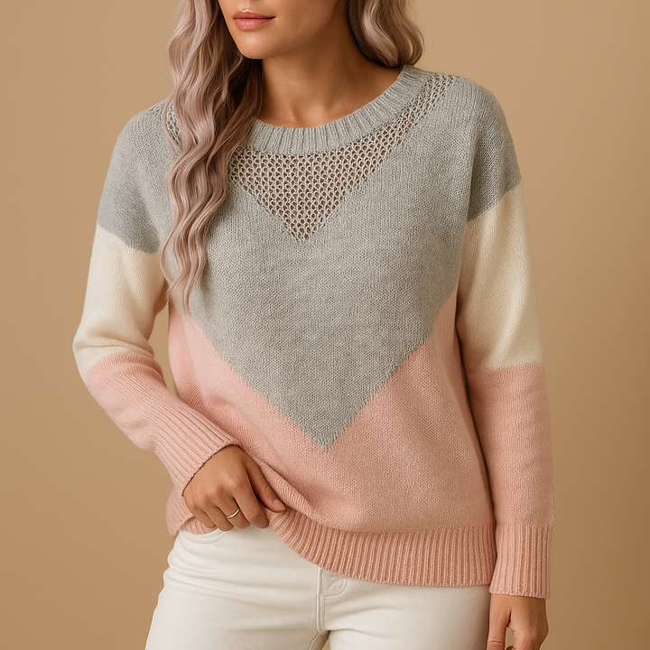 Gestrickter Damenpullover mit lockerer Passform | Yara
