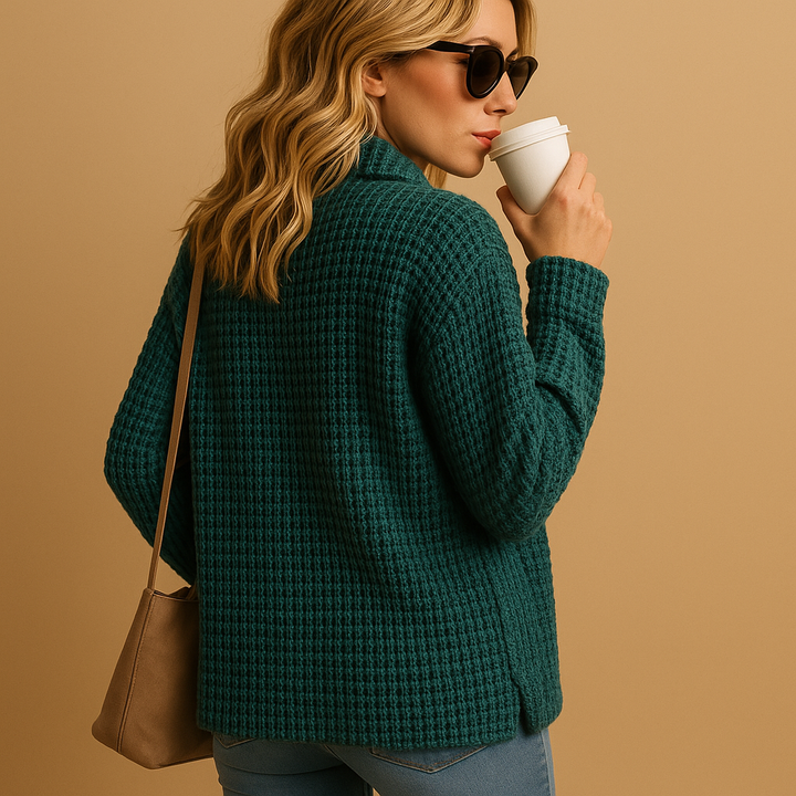 Taillierter Damenpullover aus Strick | Yara