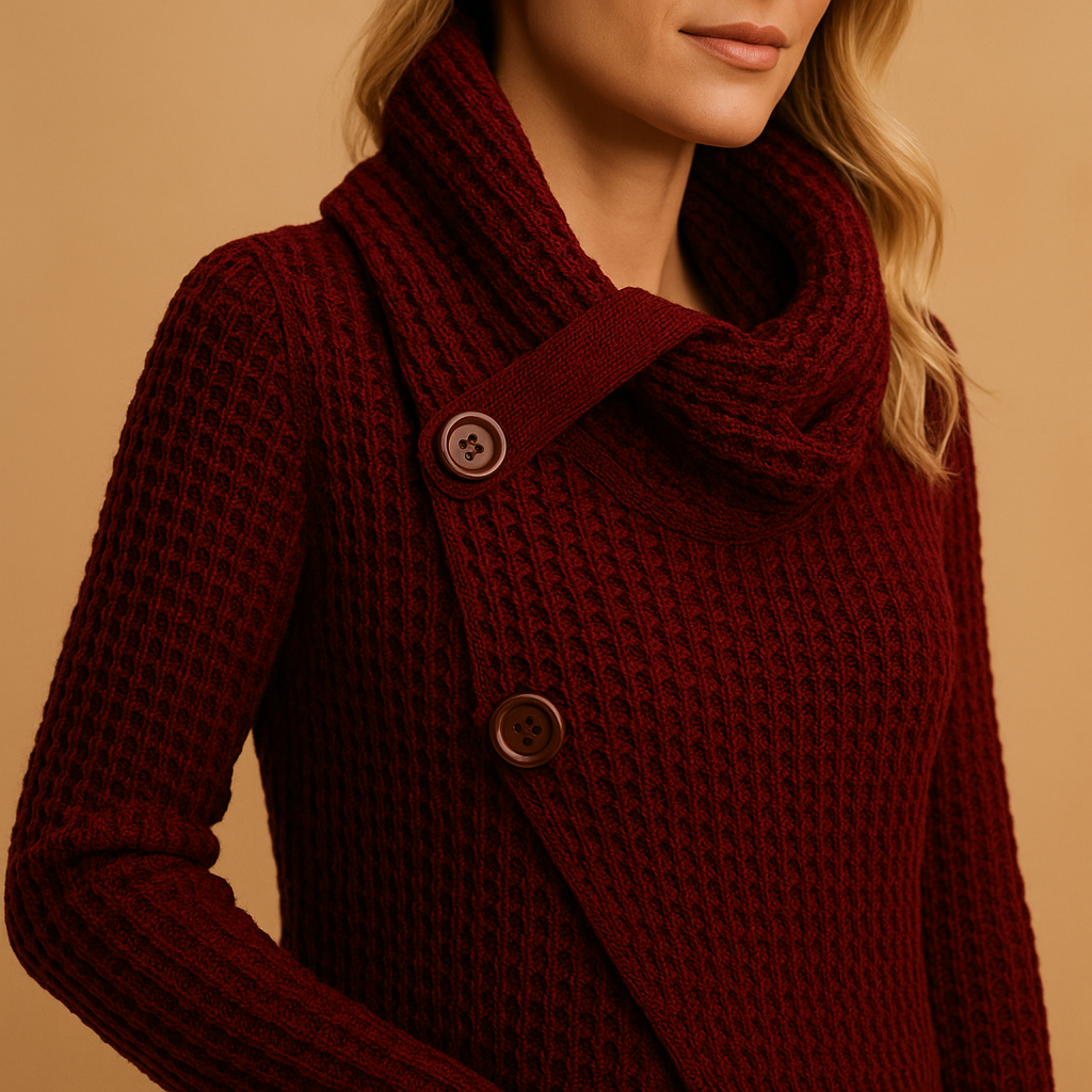 Taillierter Damenpullover aus Strick | Yara