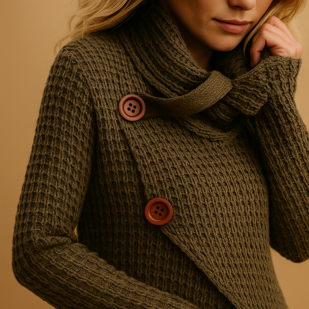 Taillierter Damenpullover aus Strick | Yara