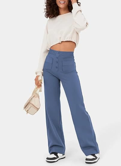 ChicWaist™ -  Hochtaillierte elastische Freizeit-Hose