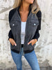 CasualTrend™ | Lässige Damenjacke mit V-Ausschnitt und Reißverschluss
