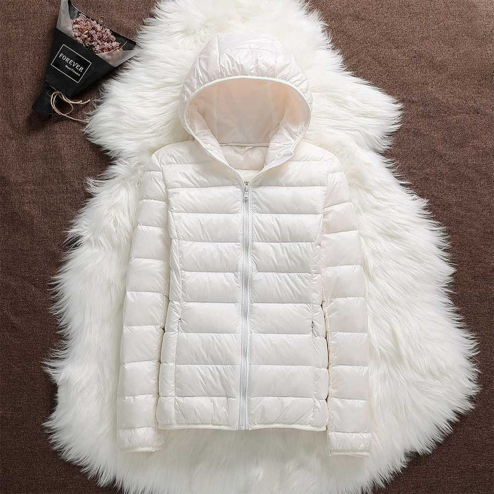 Nord – Neue Jacke mit weißen Entenfedern
