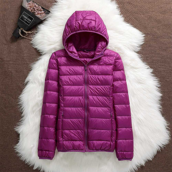 Nord – Neue Jacke mit weißen Entenfedern