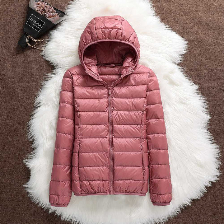 Nord – Neue Jacke mit weißen Entenfedern