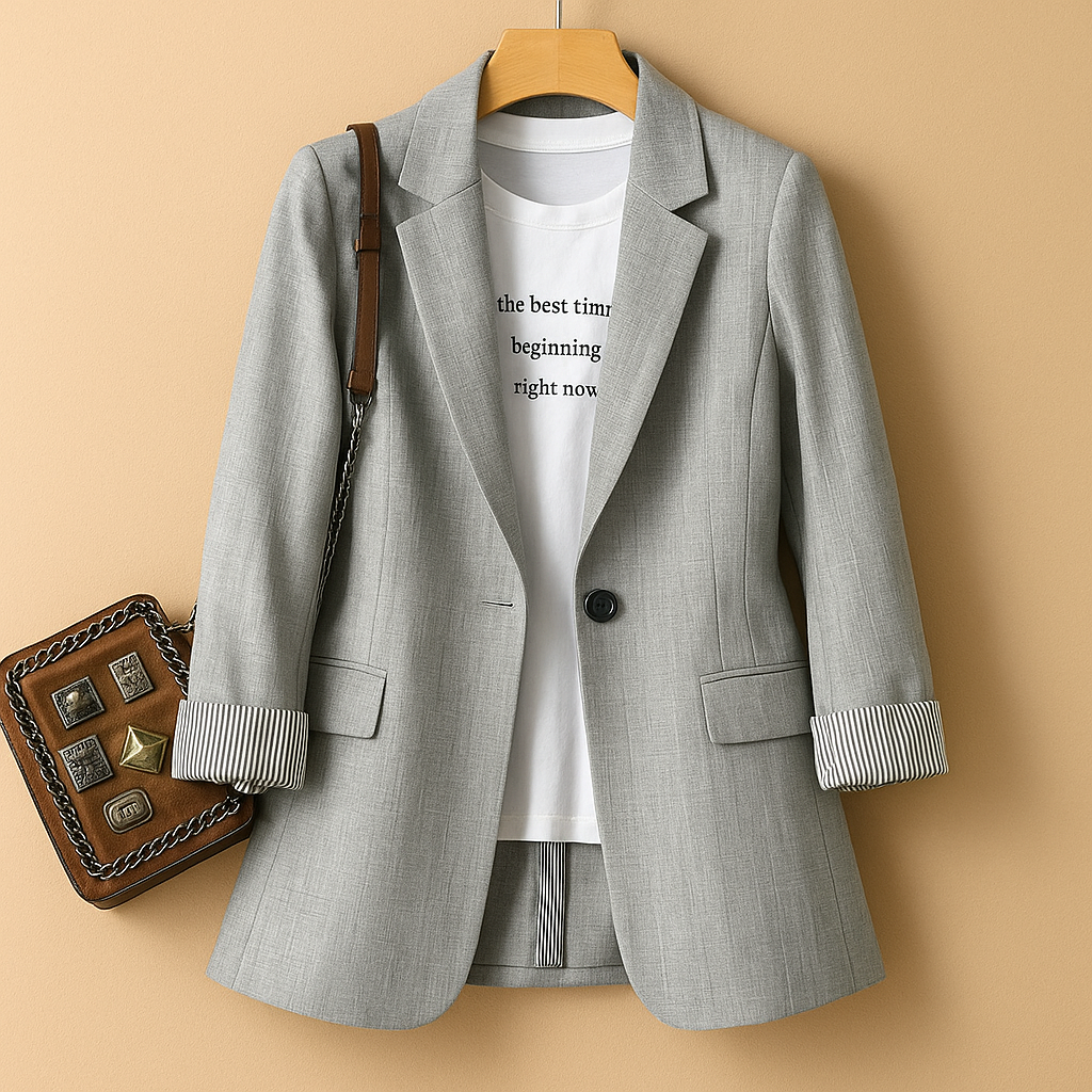 Rive | Leichter Blazer mit langen Ärmeln für Damen