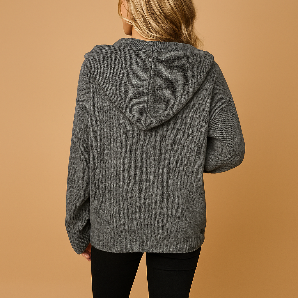 Lässige Damenstrickjacke mit offenem Vorderteil | Milou