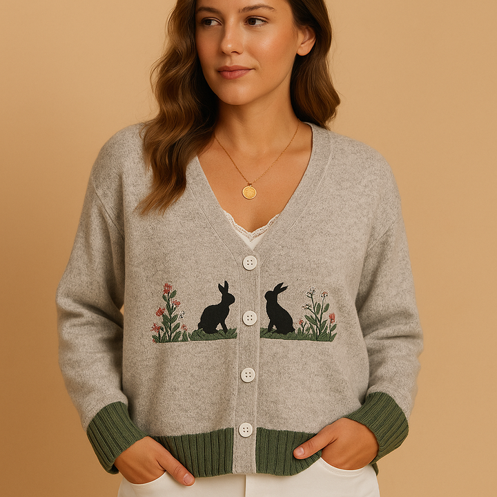 Luxuriöser Damenpullover mit lockerer Passform und elegantem Look | Fenna