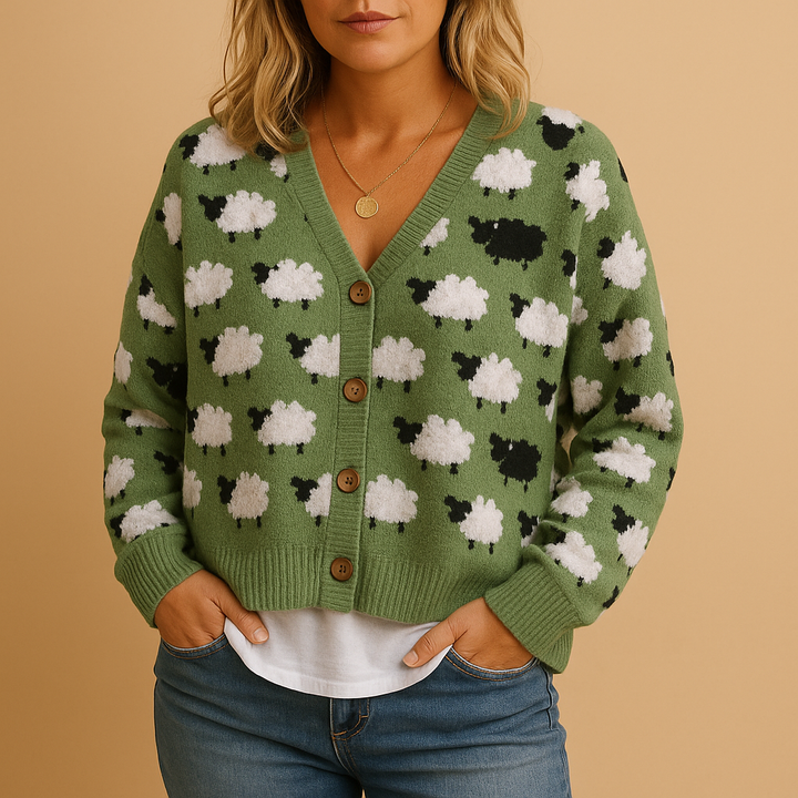 Luxuriöser Damenpullover mit lockerer Passform und elegantem Look | Fenna