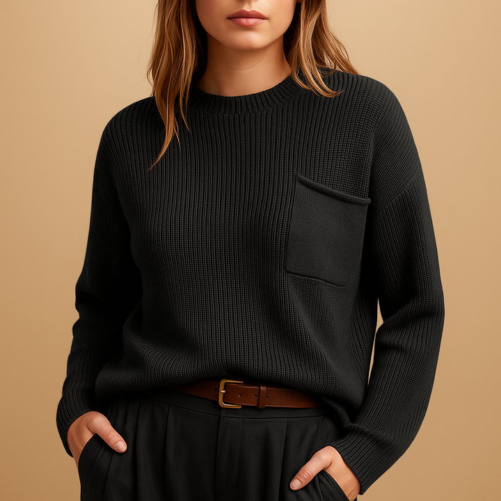 Minimalistischer Damenstrickpullover | Bente