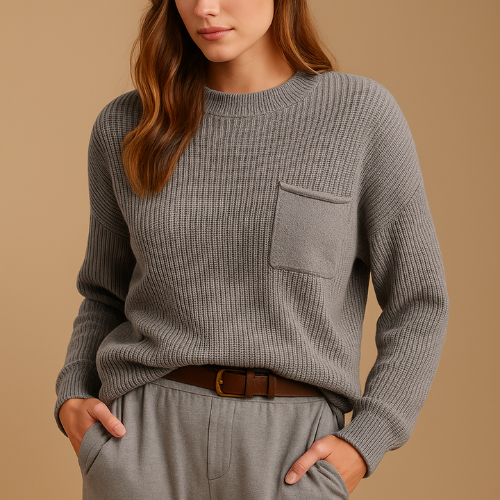 Minimalistischer Damenstrickpullover | Bente