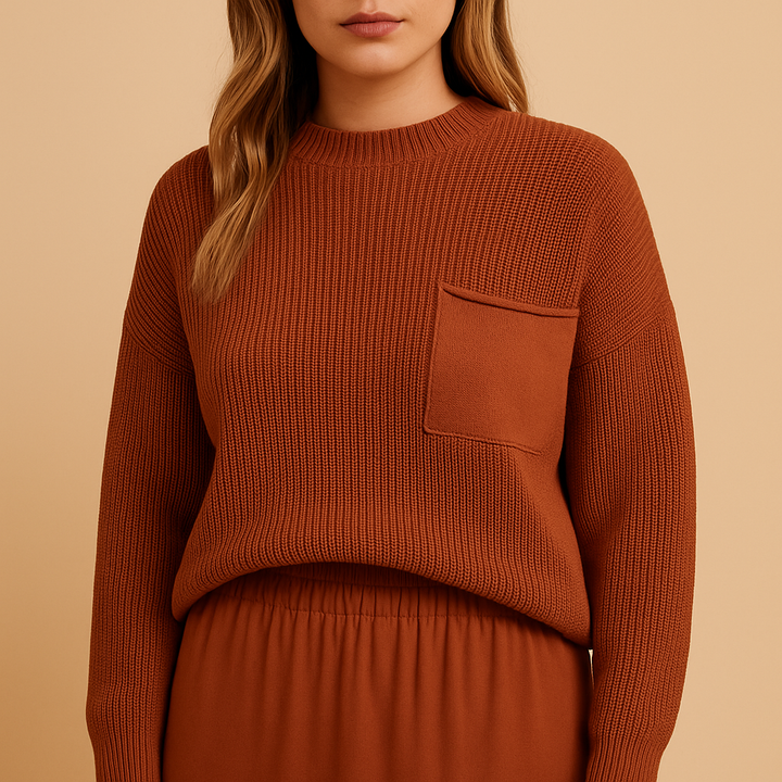 Minimalistischer Damenstrickpullover | Bente