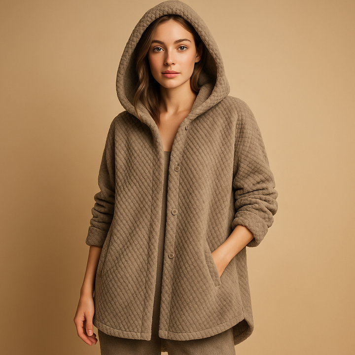 Wendbare Fleecejacke mit Kapuze für Damen | Merel