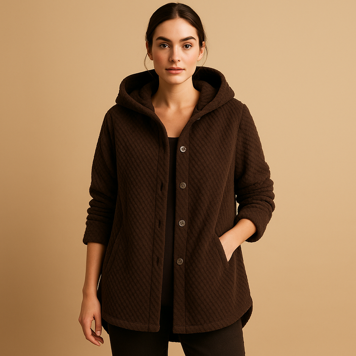 Wendbare Fleecejacke mit Kapuze für Damen | Merel