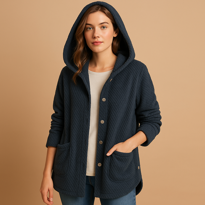 Wendbare Fleecejacke mit Kapuze für Damen | Merel