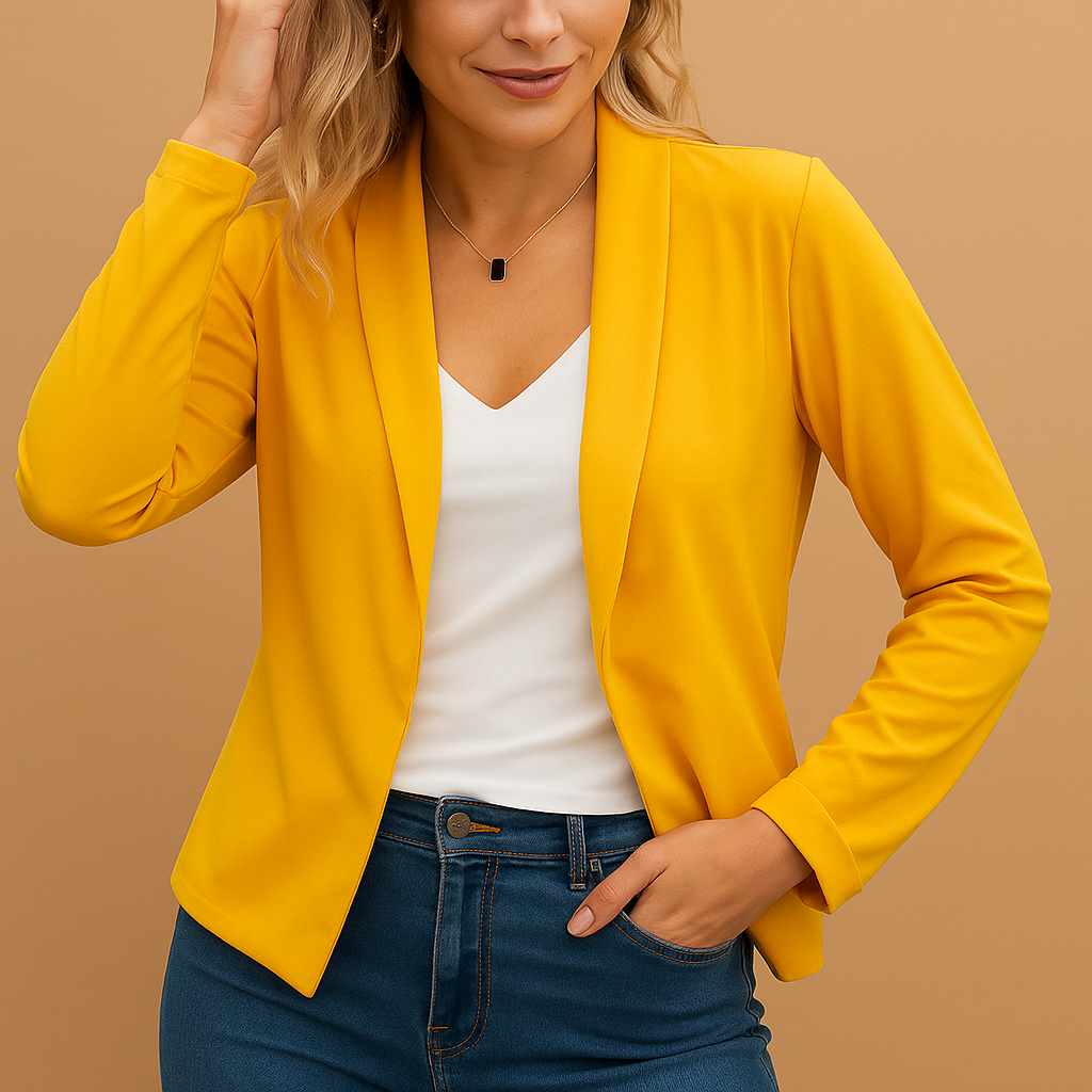 Rive | Eleganter Offener Blazer für Damen, moderne Passform