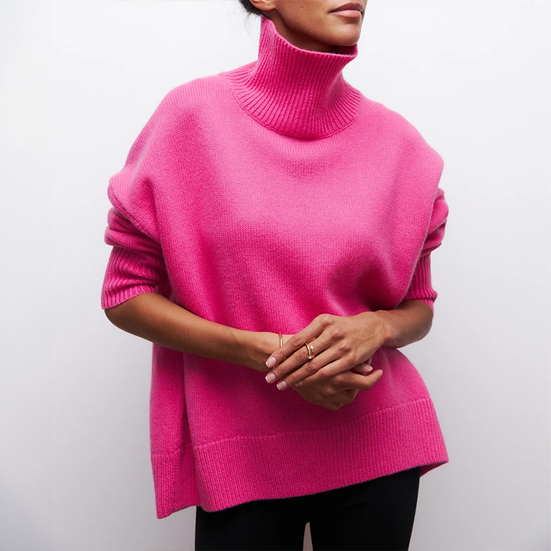 Amelia – Gestrickter Rollkragenpullover