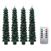 Weihnachtliche LED-Kerzenbaum | 4 Stück mit Fernbedienung
