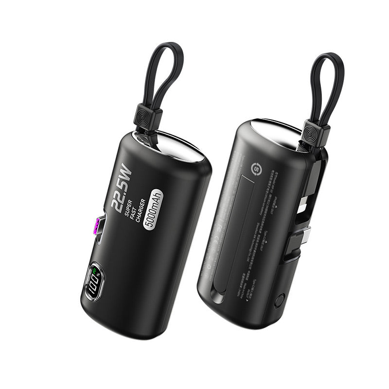 FastChargi - Tragbare Power Bank mit integrierten Kabeln