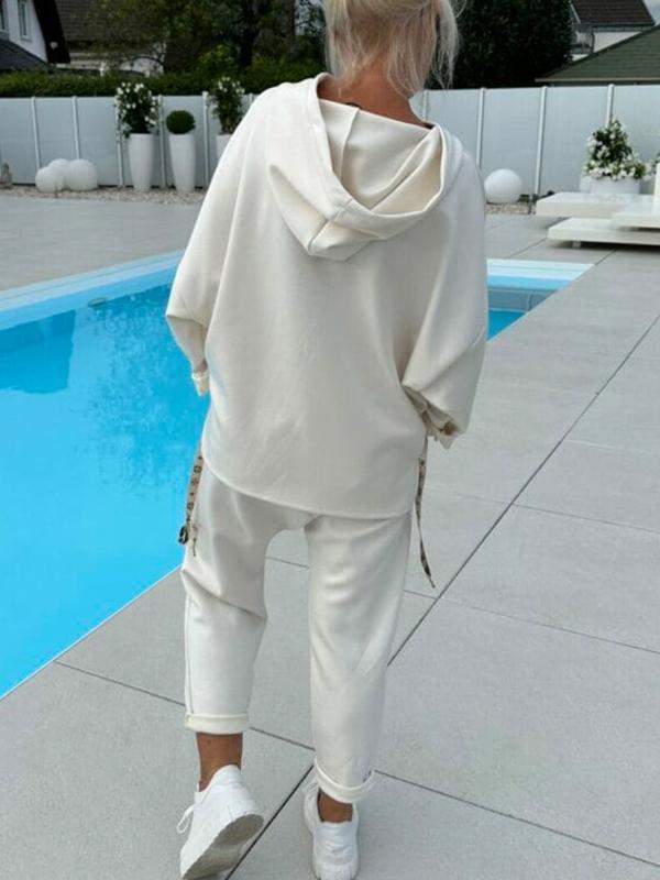 Damen-Zweiteiler mit Kapuzen-Sweatshirt