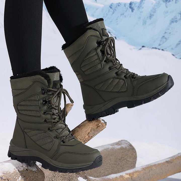 Damen | Winterstiefel mit Schnürverschluss | Wärme & Komfort