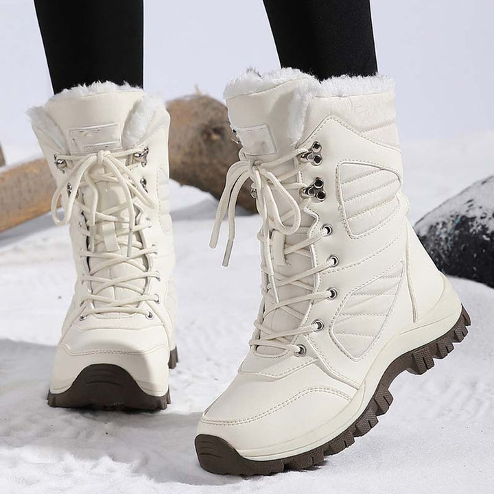 Damen | Winterstiefel mit Schnürverschluss | Wärme & Komfort