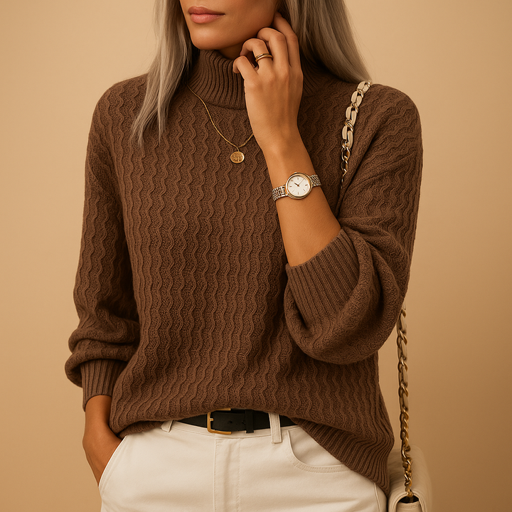Stilvoller Rollkragenpullover für Damen | Annelies
