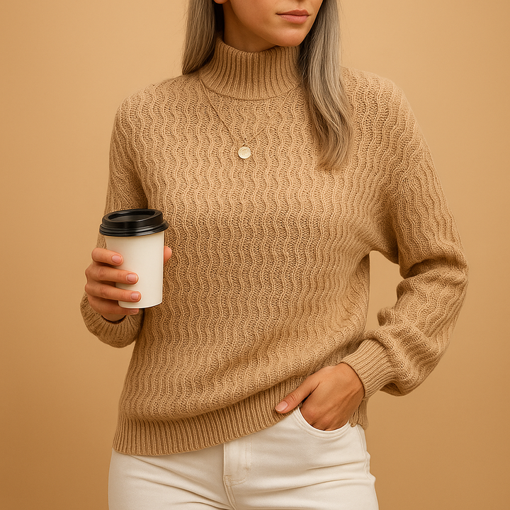 Stilvoller Rollkragenpullover für Damen | Annelies