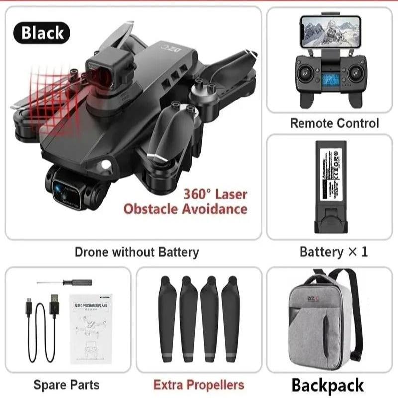 RG109 Pro Drohne – 8K HD Drohne mit Dual-Kamera, GPS und bürstenlosen Motoren