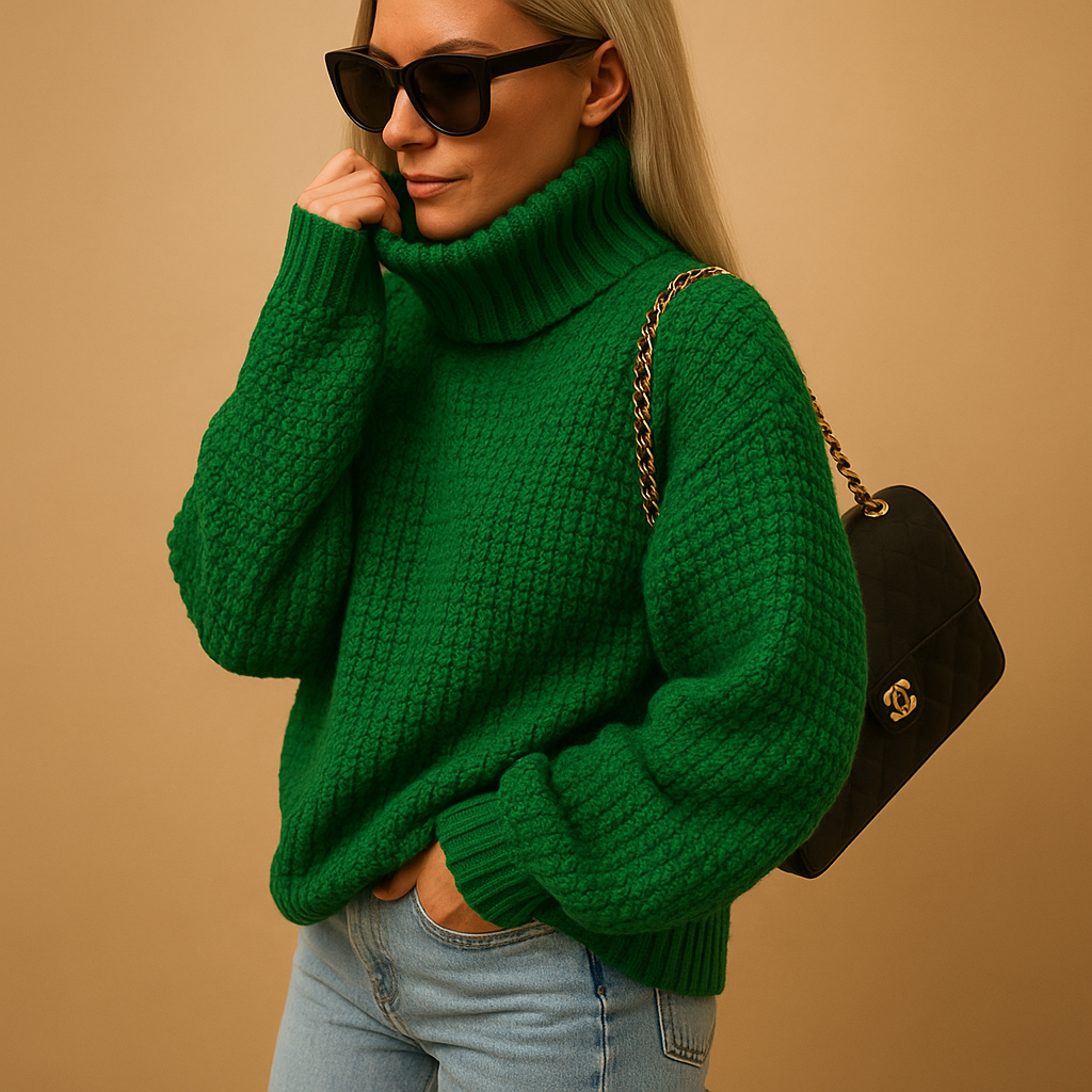 Warmer gestrickter Damenpullover | Marjolein