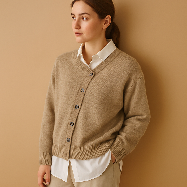 Warmer, gestrickter Pullover mit Wolloptik für Damen | Yara