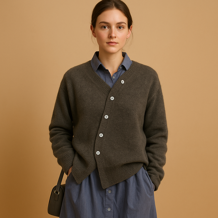 Warmer, gestrickter Pullover mit Wolloptik für Damen | Yara