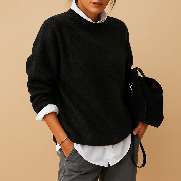 Wollpullover für Damen mit eleganter Passform und minimalistischer Verarbeitung | Mireille